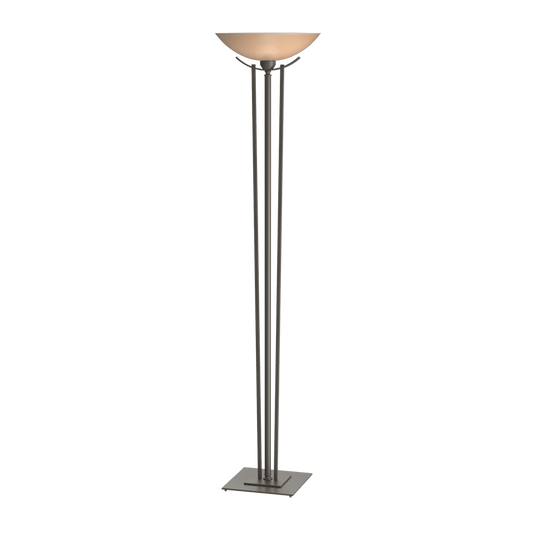 Taper Torchiere - Dark Smoke - Sand Glass by Hubbardton Forge