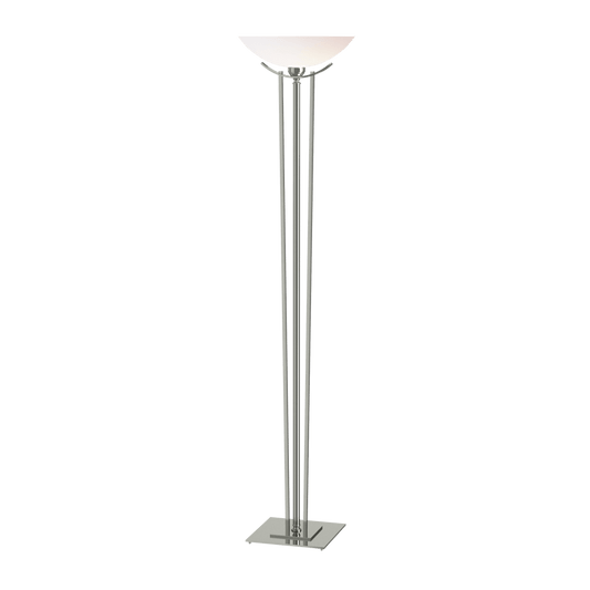 Taper Torchiere - Sterling - Opal Glass by Hubbardton Forge