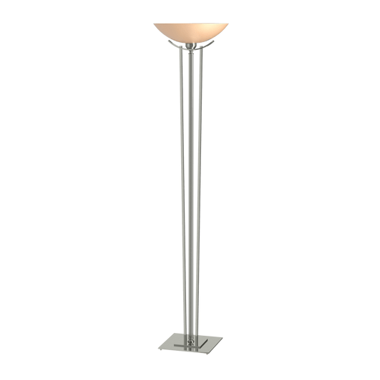 Taper Torchiere - Sterling - Sand Glass by Hubbardton Forge