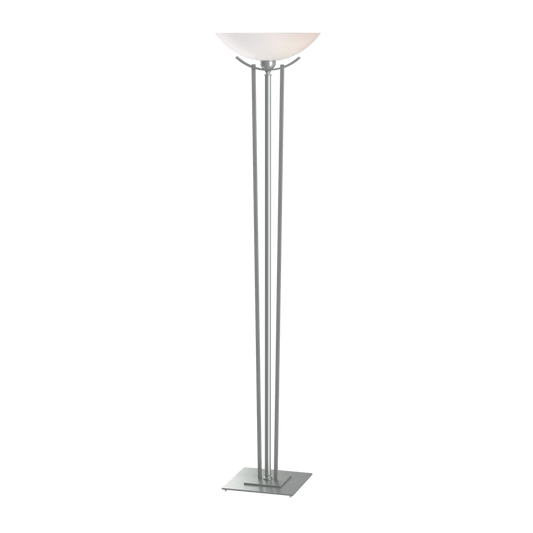 Taper Torchiere - Vintage Platinum - Opal Glass by Hubbardton Forge