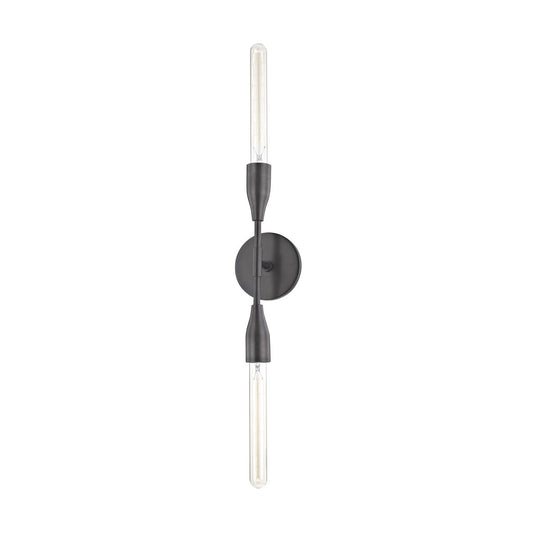 Tara 2-Light Tubular Sconce - Old Bronze by Mitzi