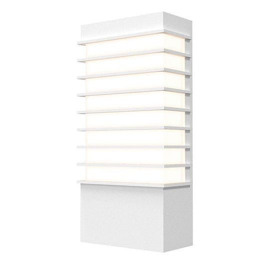 Tawa 13" Standard LED Sconce - Textured White by SONNEMAN