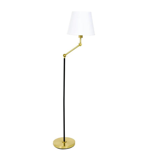 Taylor Floor Lamp - T400-BLKBB - Black and Brushed brass by House of Troy