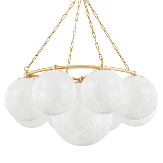 Thornwood Large Chandelier - Aged Brass by Hudson Valley Lighting