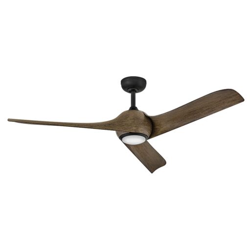 Tiburon 56" Smart Fan - Matte Black - Driftwood Blades by Hinkley Lighting
