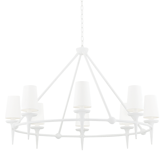 Torch Chandelier - White Plaster by Hudson Valley Lighting