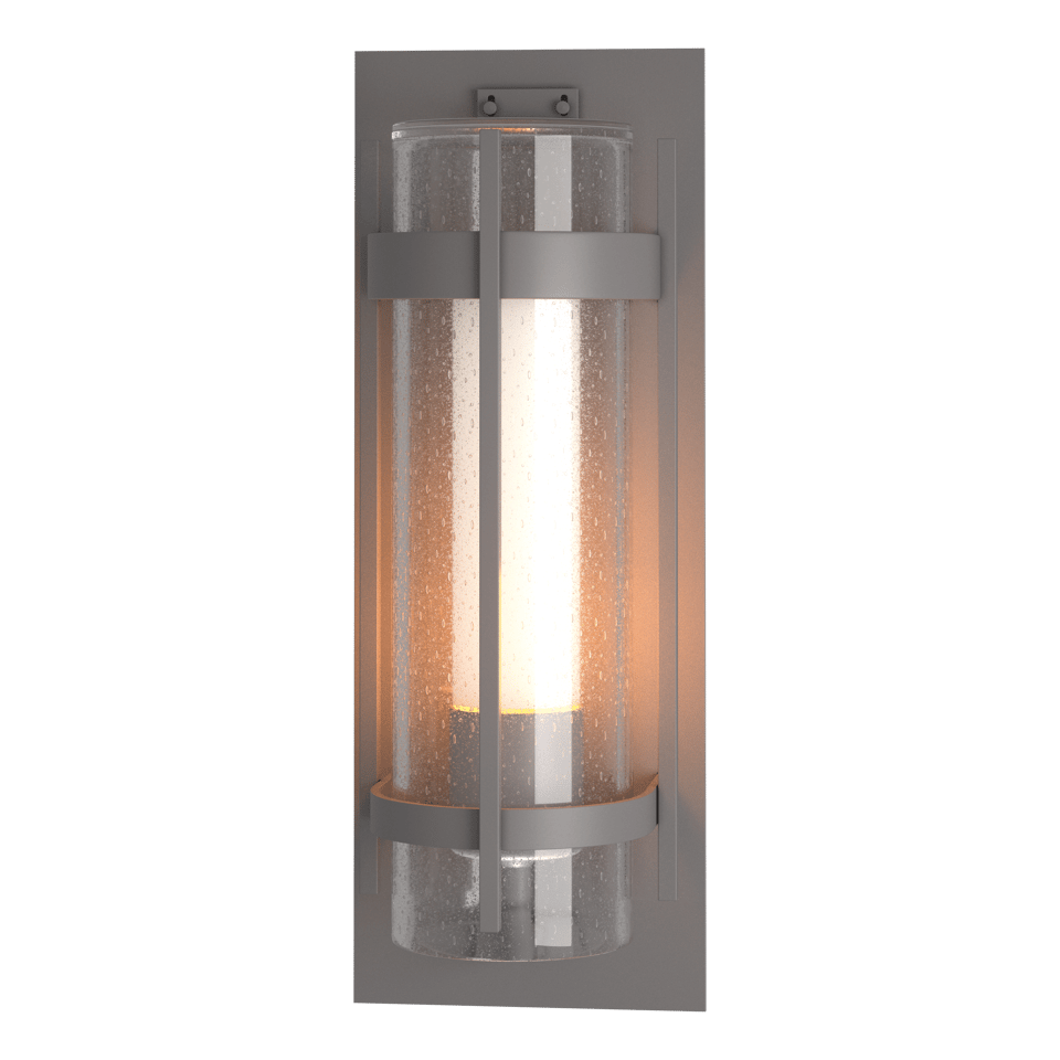 Torch Large Outdoor Sconce - Coastal Burnished Steel by Hubbardton Forge