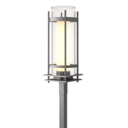 Torch Outdoor Post Light - Coastal Burnished Steel by Hubbardton Forge