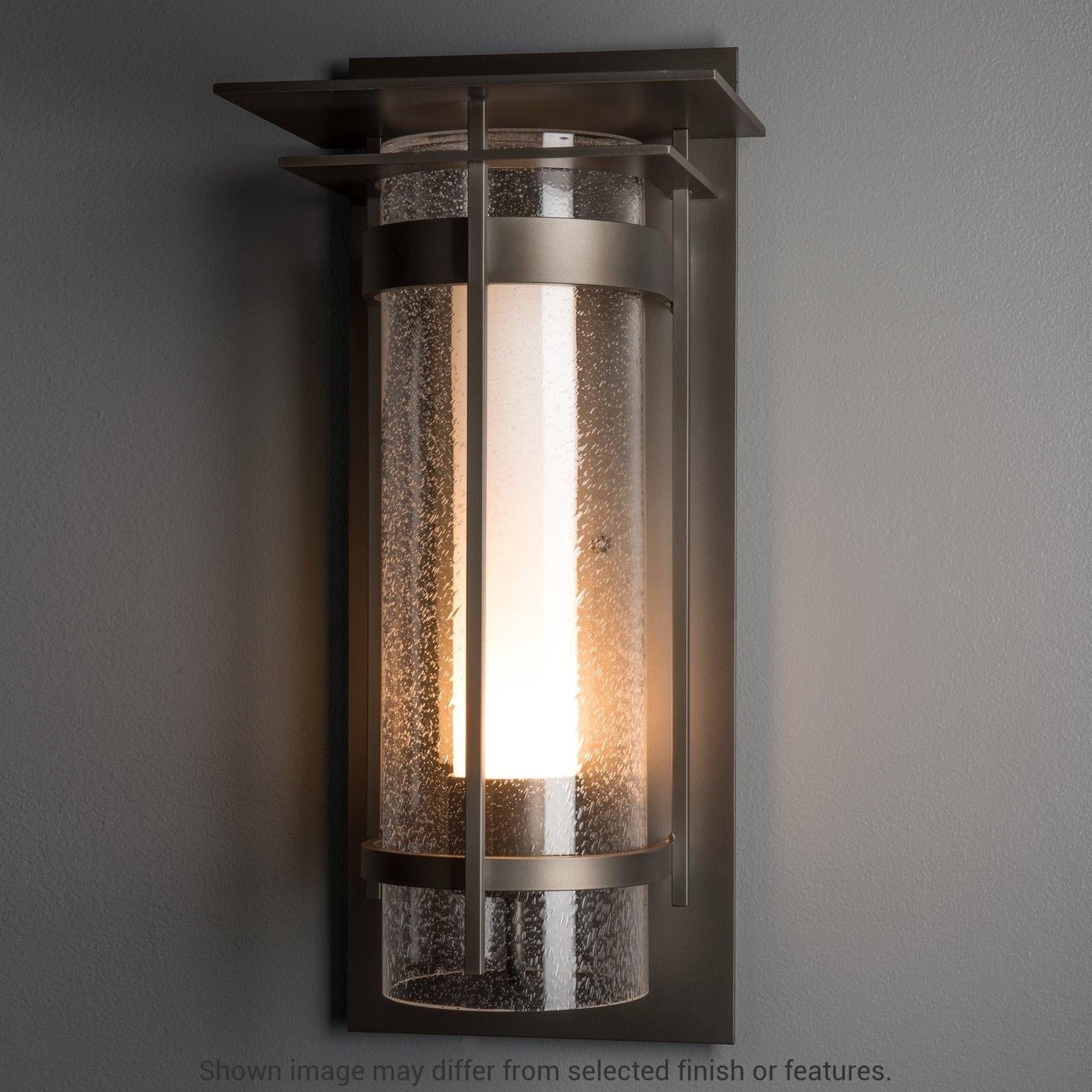 Torch with Top Plate Large Outdoor Sconce - White by Hubbardton Forge