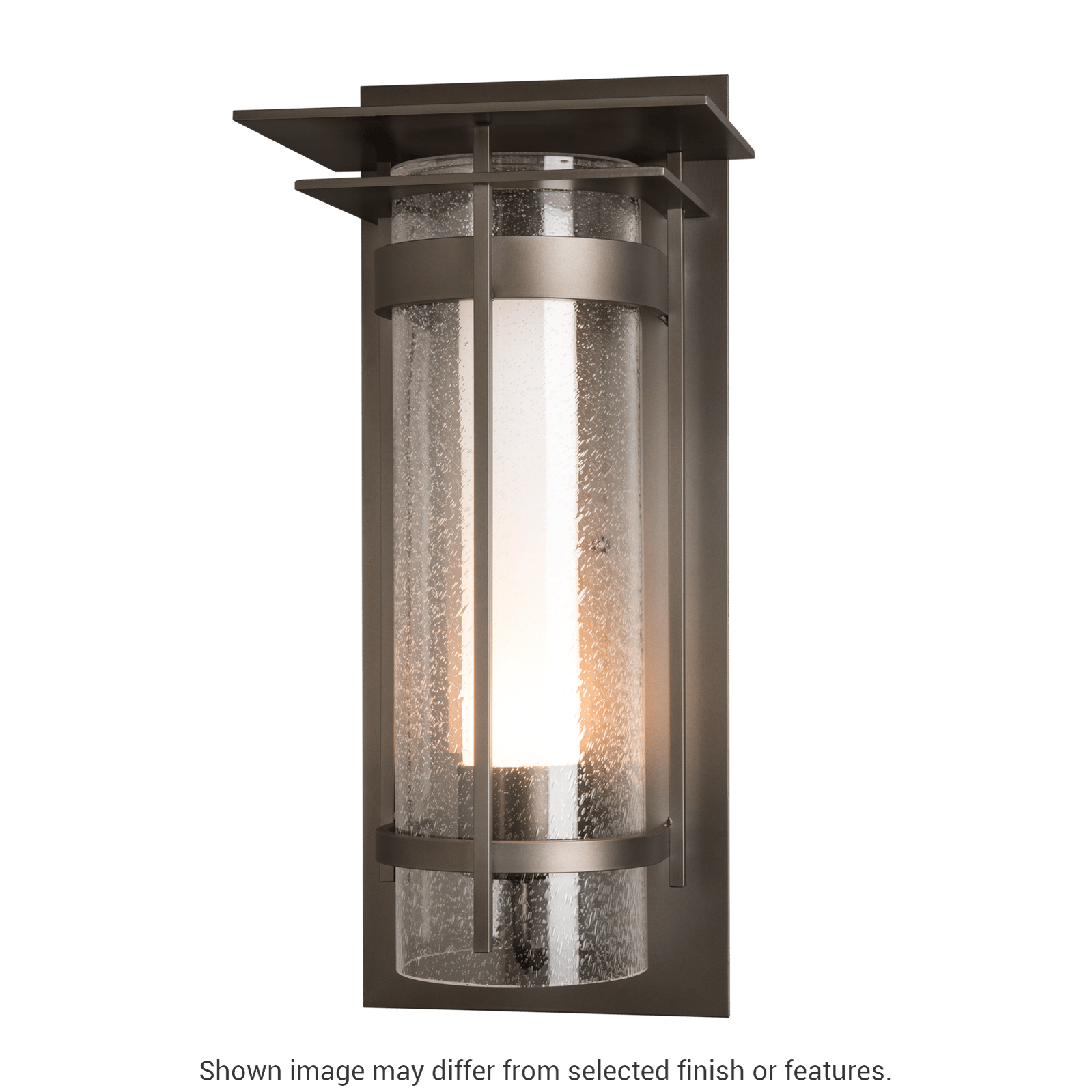 Torch with Top Plate Large Outdoor Sconce - White by Hubbardton Forge