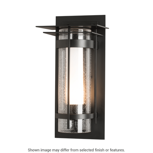 Torch with Top Plate Outdoor Sconce - White by Hubbardton Forge