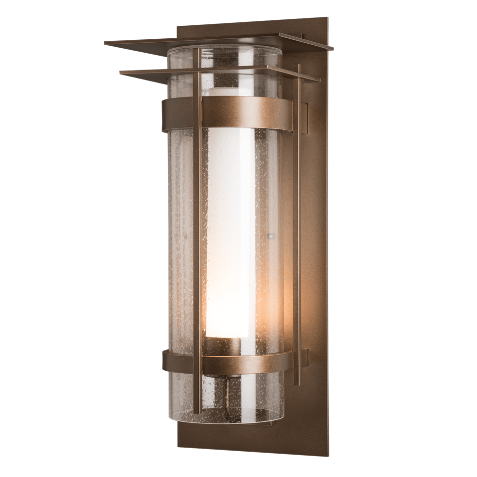 Torch XL Outdoor Sconce with Top Plate - Coastal Bronze by Hubbardton Forge