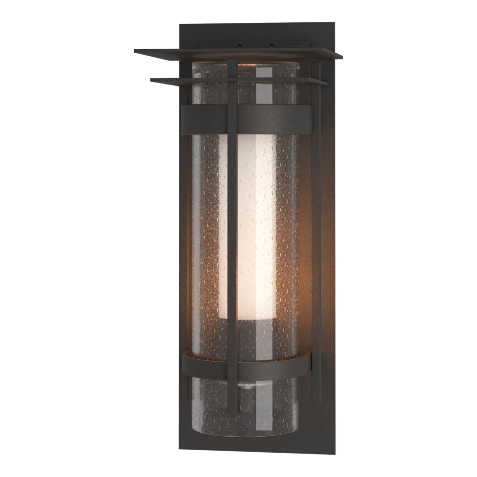 Torch XL Outdoor Sconce with Top Plate - Natural Iron by Hubbardton Forge