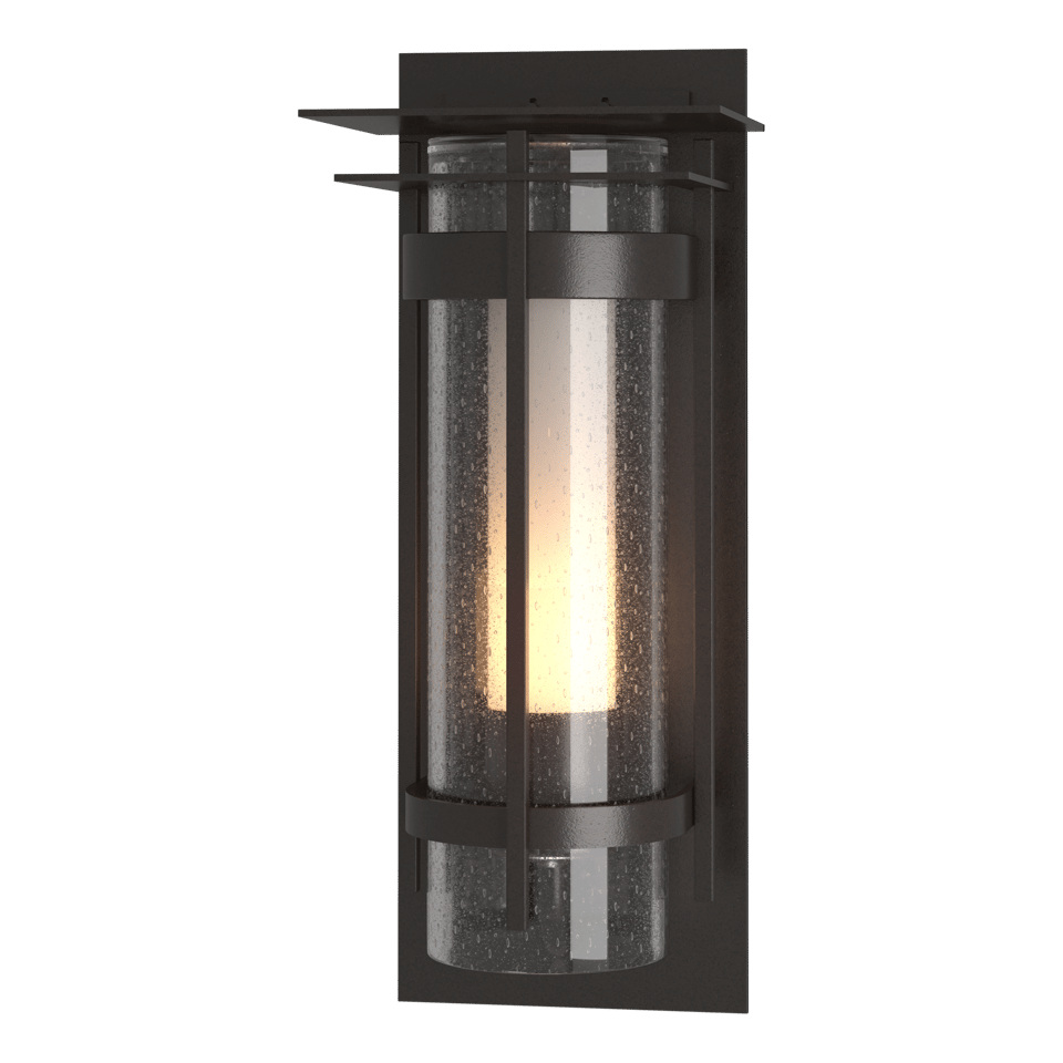 Torch XL Outdoor Sconce with Top Plate - Oil Rubbed Bronze by Hubbardton Forge