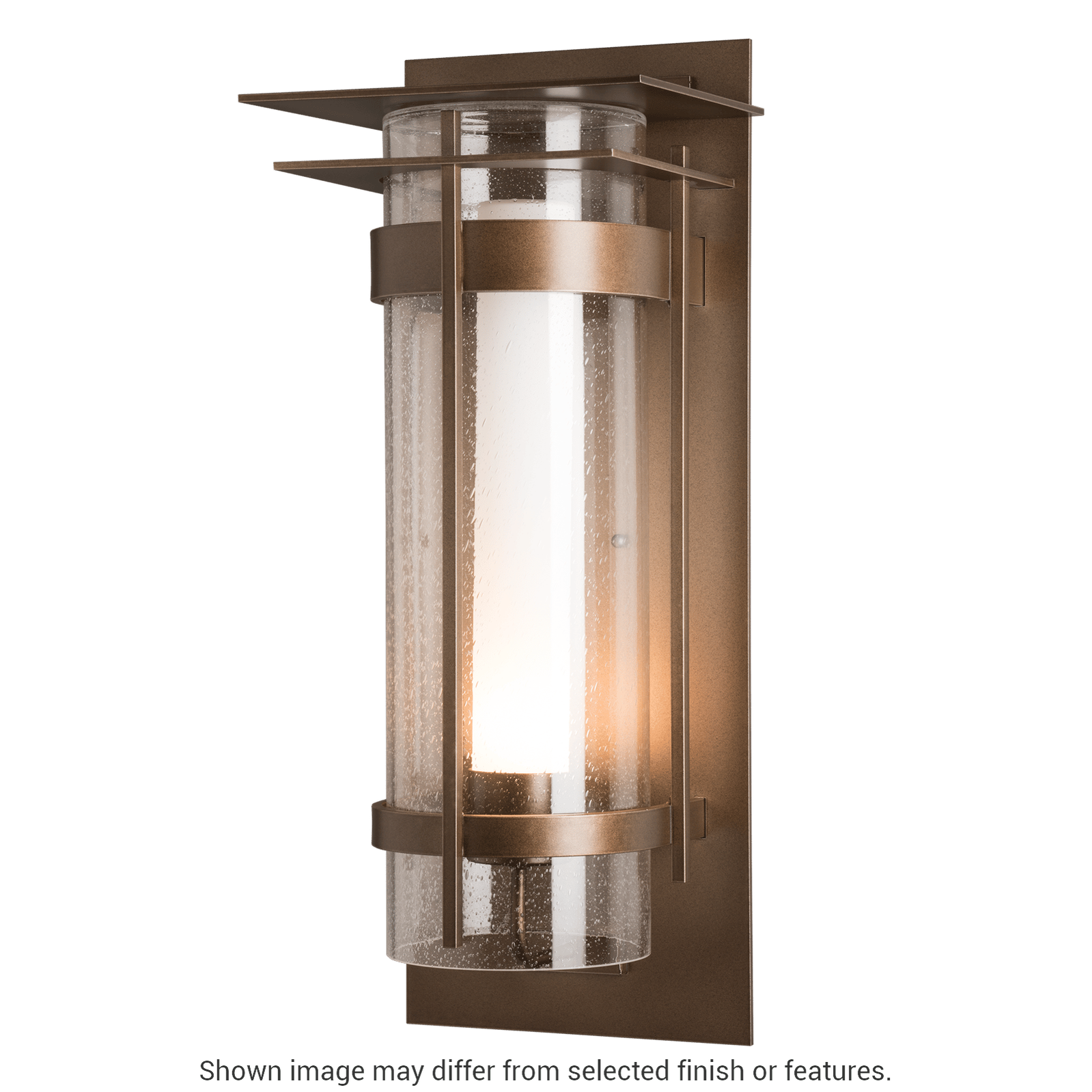 Torch XL Outdoor Sconce with Top Plate - White by Hubbardton Forge