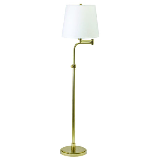 Townhouse Adjustable Swing Arm Floor Lamp - TH700-RB - Raw Brass by House of Troy