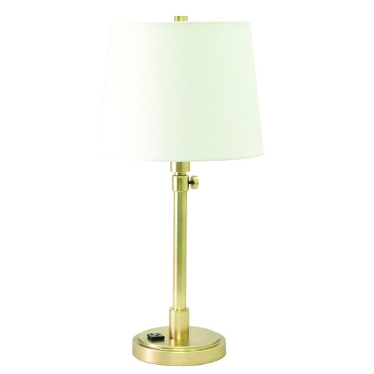 Townhouse Adjustable Table Lamp with Convenience Outlet - TH751-RB - Raw Brass by House of Troy