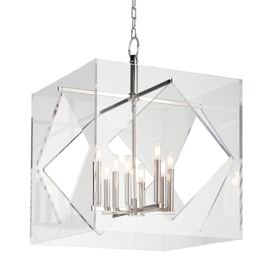 Travis Large Chandelier - Polished Nickel by Hudson Valley Lighting