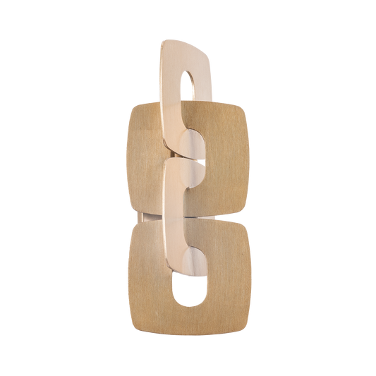 Trentino Wall Sconce - 2-Light - Stria Gold Leaf by Corbett Lighting