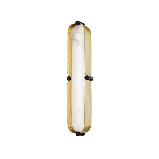 Tribeca Vanity Light - Aged Brass / Black by Hudson Valley Lighting