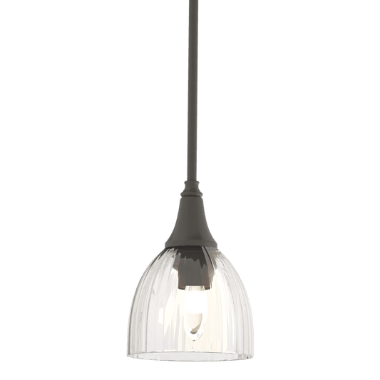 Trumpet Mini Pendant - Dark Smoke - Water Glass by Hubbardton Forge