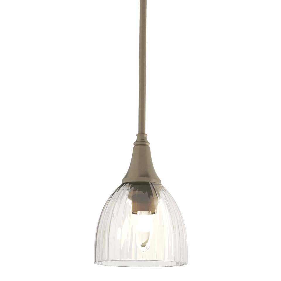 Trumpet Mini Pendant - Soft Gold - Water Glass by Hubbardton Forge