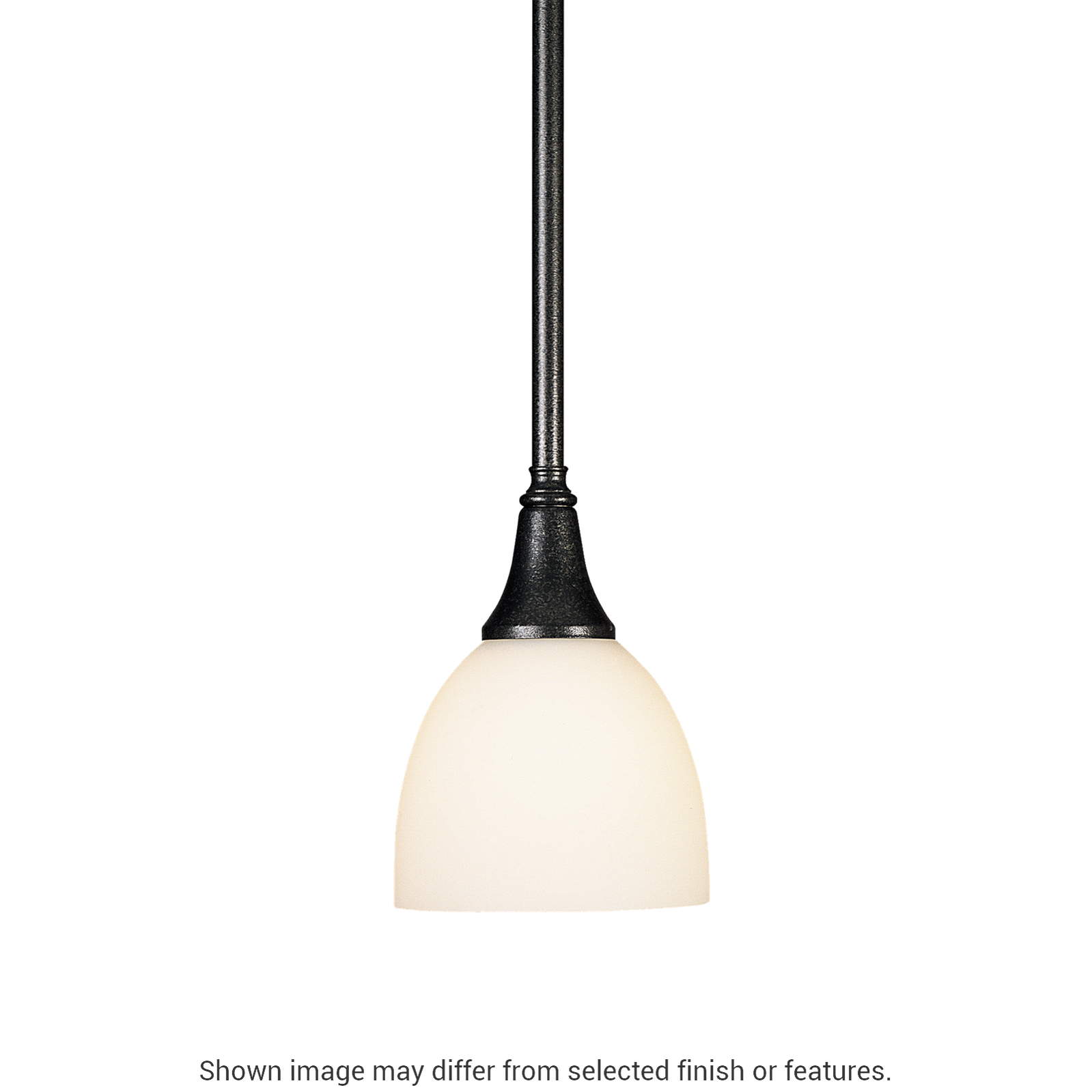Trumpet Mini Pendant - White - Water Glass by Hubbardton Forge