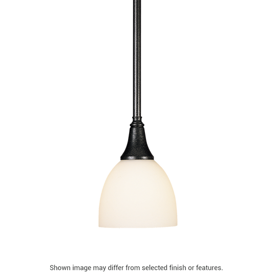 Trumpet Mini Pendant - White - Water Glass by Hubbardton Forge