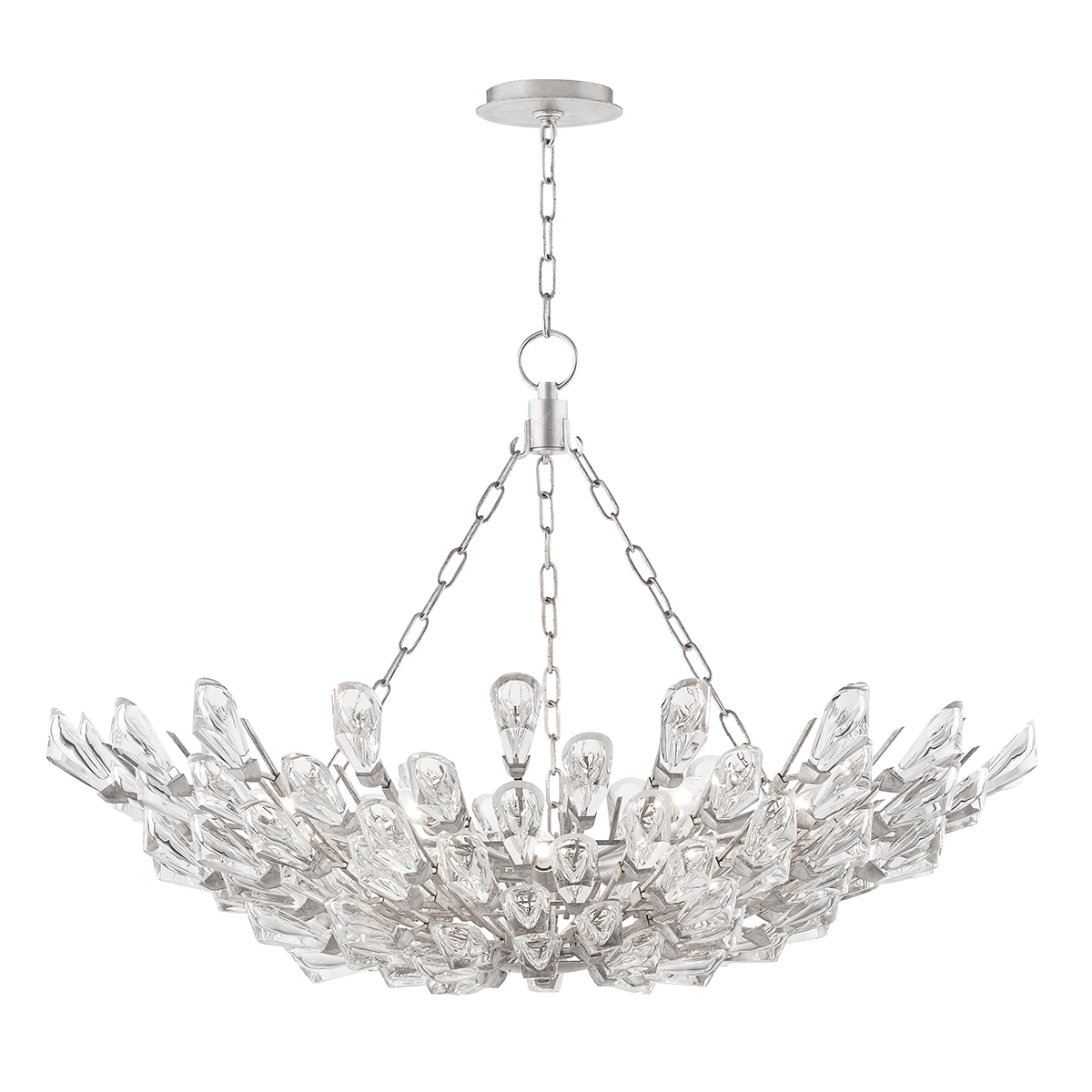 Tulip Chandelier - 12-Light - Silver Leaf by Hudson Valley Lighting