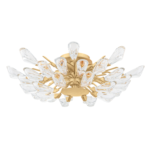 Tulip Semi Flush - Gold Leaf by Hudson Valley Lighting
