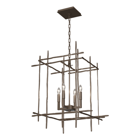Tura 4-Light Medium Chandelier - Bronze by Hubbardton Forge