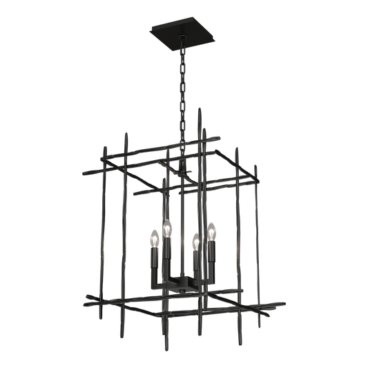 Tura 4-Light Medium Chandelier - Ink by Hubbardton Forge