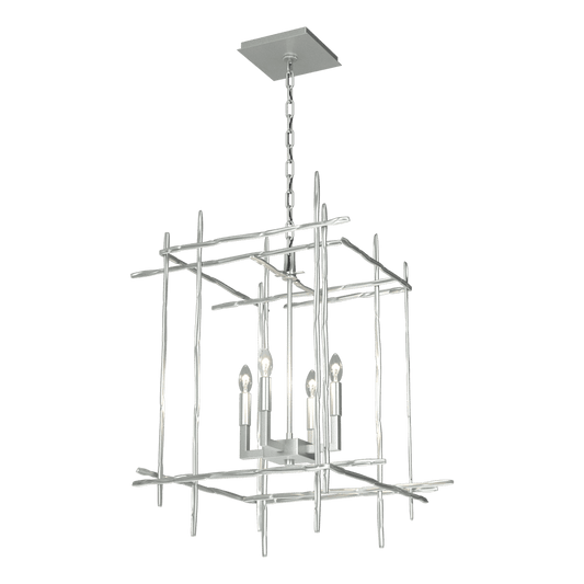 Tura 4-Light Medium Chandelier - Vintage Platinum by Hubbardton Forge