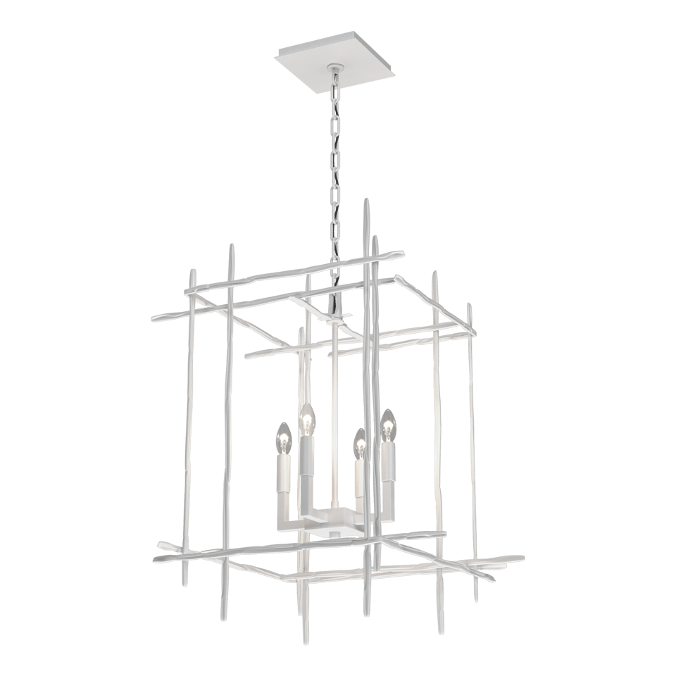 Tura 4-Light Medium Chandelier - White by Hubbardton Forge