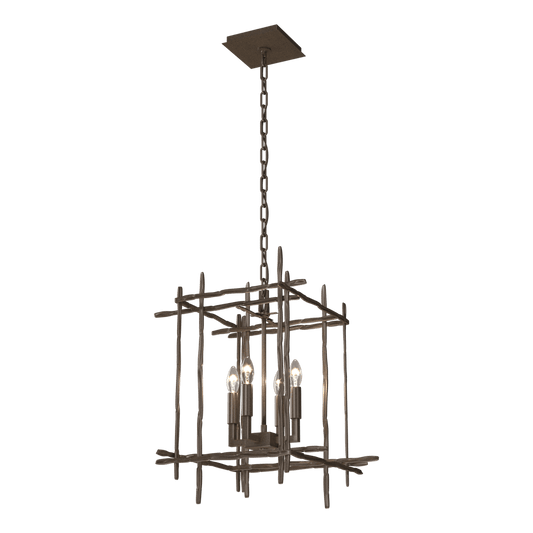 Tura 4-Light Small Chandelier - Bronze by Hubbardton Forge