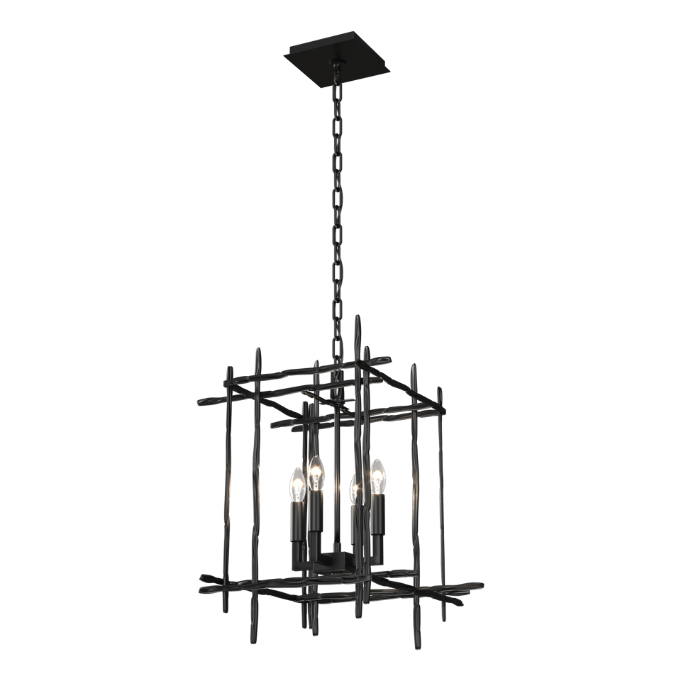 Tura 4-Light Small Chandelier - Ink by Hubbardton Forge