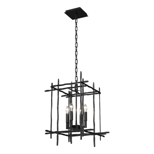 Tura 4-Light Small Chandelier - Ink by Hubbardton Forge