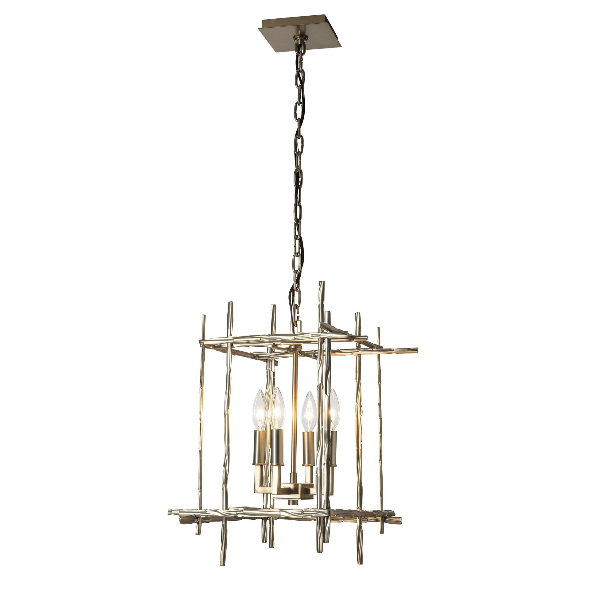 Tura 4-Light Small Chandelier - Modern Brass by Hubbardton Forge