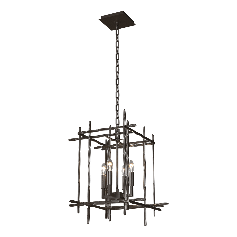 Tura 4-Light Small Chandelier - Oil Rubbed Bronze by Hubbardton Forge