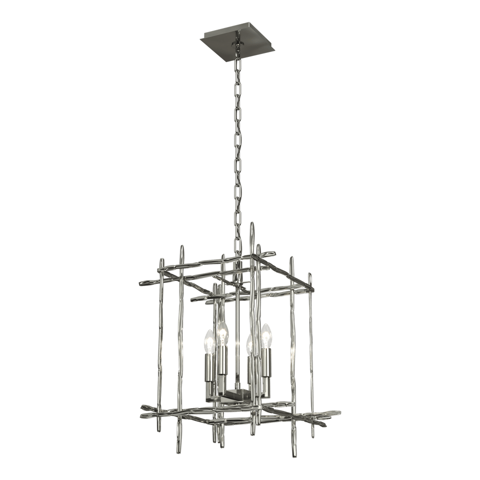 Tura 4-Light Small Chandelier - Sterling by Hubbardton Forge