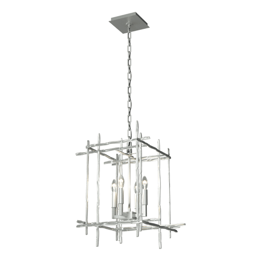 Tura 4-Light Small Chandelier - Vintage Platinum by Hubbardton Forge