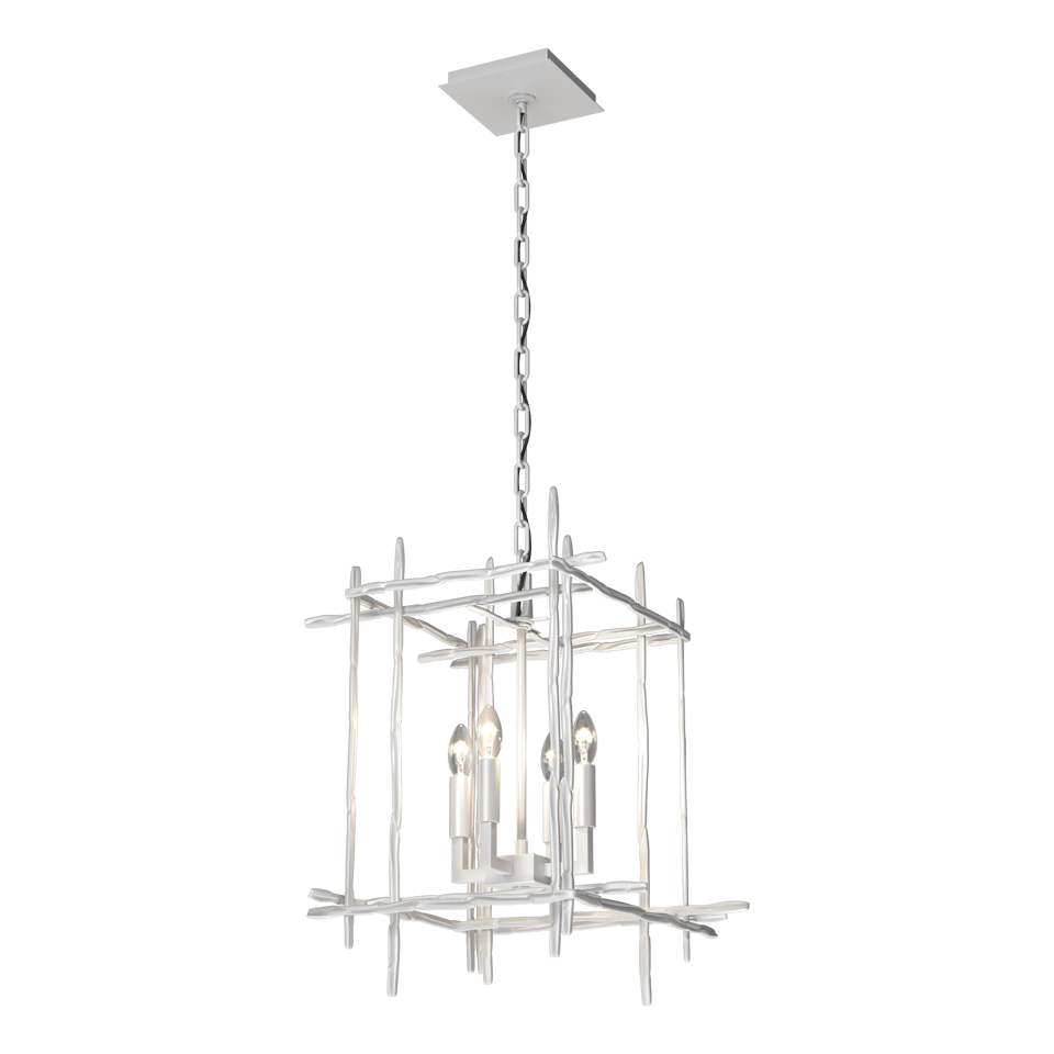 Tura 4-Light Small Chandelier - White by Hubbardton Forge