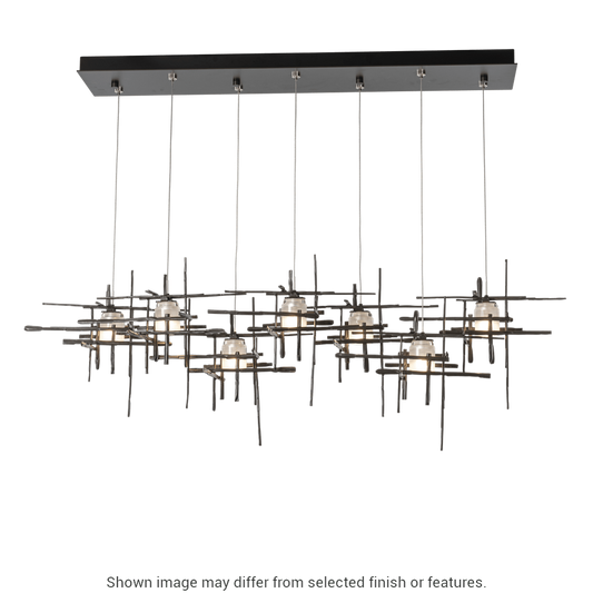 Tura 7-Light Frosted Glass Pendant - White by Hubbardton Forge
