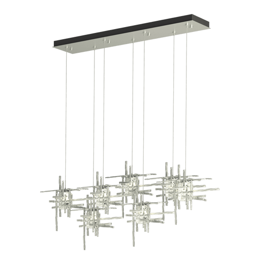 Tura 7-Light Seeded Glass Pendant - Vintage Platinum by Hubbardton Forge