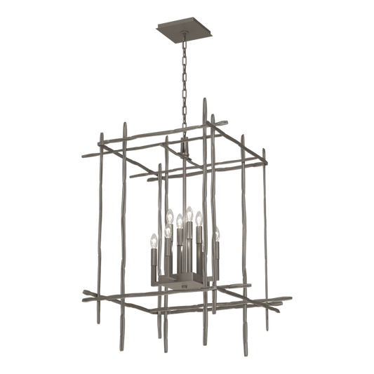 Tura 8-Light Large Chandelier - Dark Smoke by Hubbardton Forge