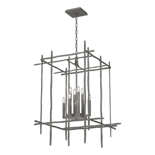 Tura 8-Light Large Chandelier - Natural Iron by Hubbardton Forge