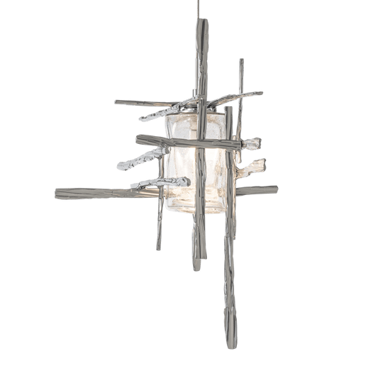 Tura Seeded Glass Low Voltage Mini Pendant - White by Hubbardton Forge
