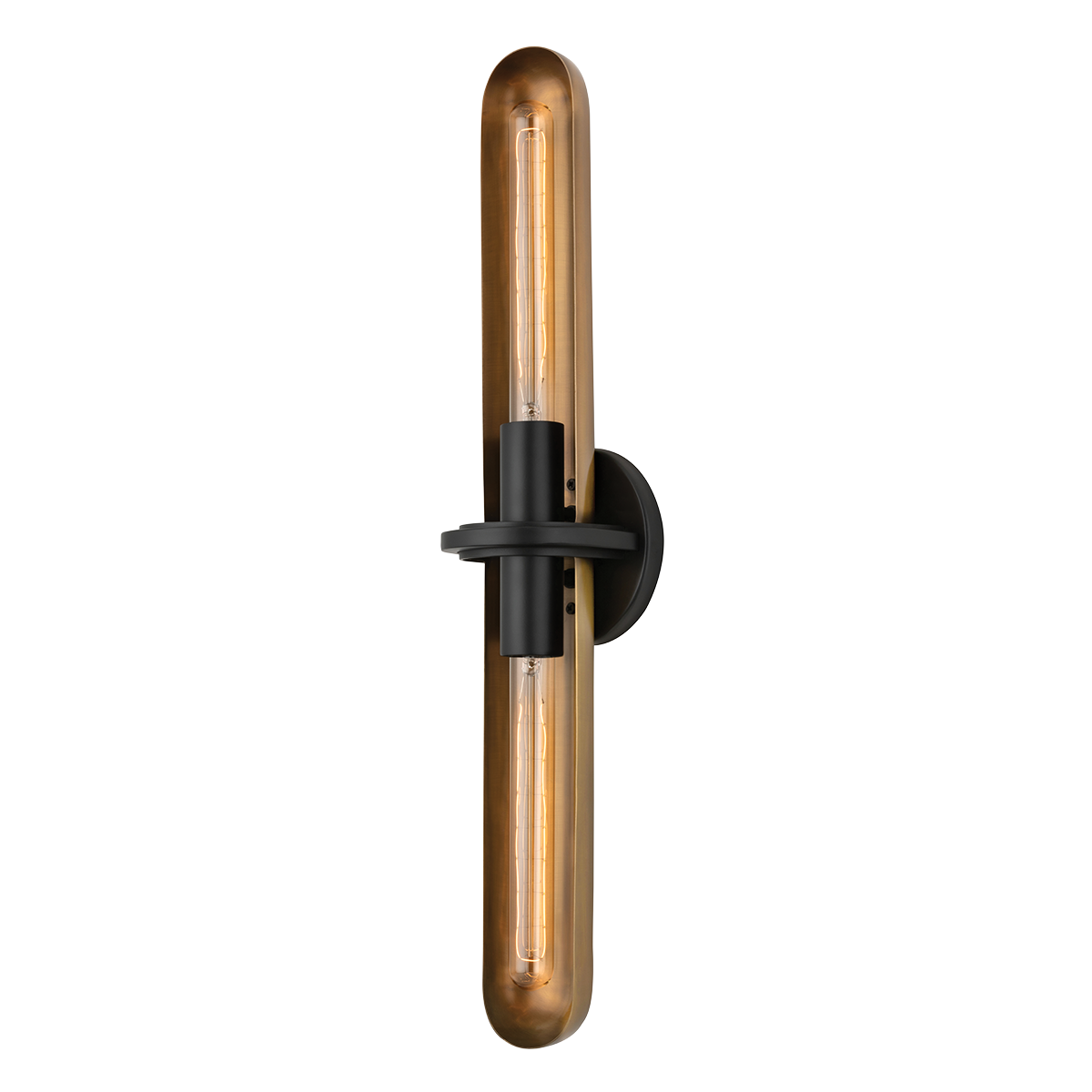 Tuscon Wall Sconce - 2-Light - Patina Brass - Troy Lighting B8626-PBR/SBK