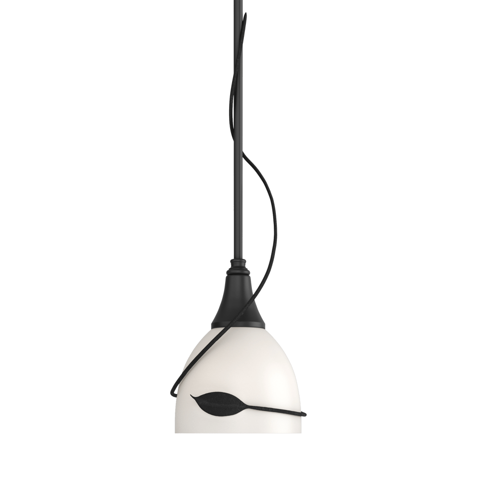 Twining Leaf Mini Pendant - Black by Hubbardton Forge