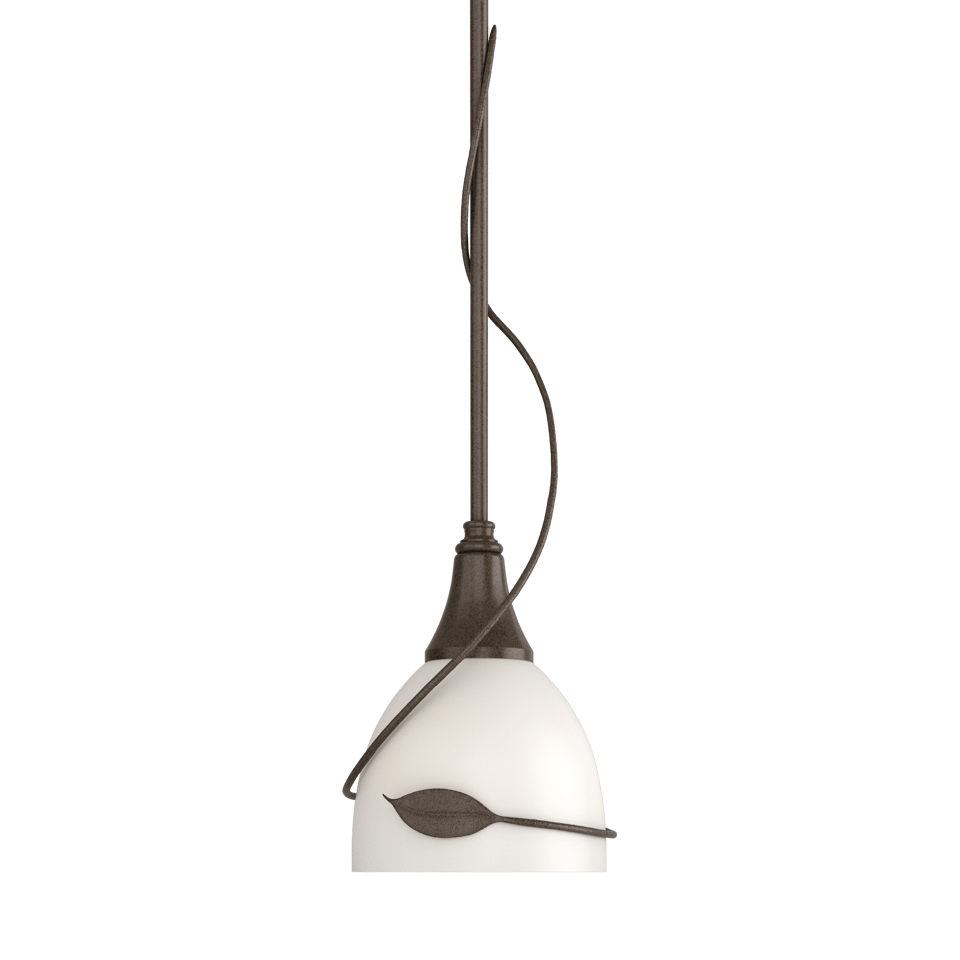 Twining Leaf Mini Pendant - Bronze by Hubbardton Forge